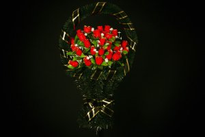 Средняя корзина цветов