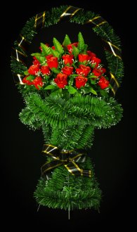 Большая корзина цветов