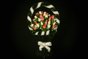 Средняя корзина цветов