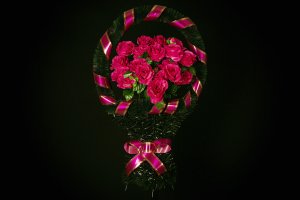 Средняя корзина цветов