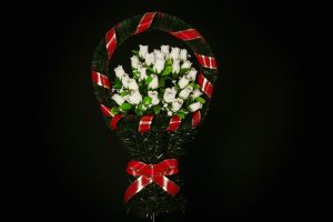 Средняя корзина цветов