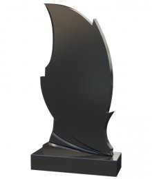 Черный мраморный памятник