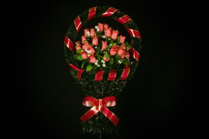 Средняя корзина цветов