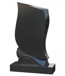 Черный мраморный памятник