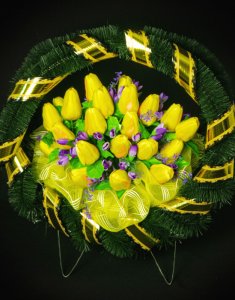 Напольная корзина цветов