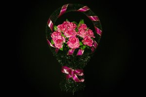 Средняя корзина цветов